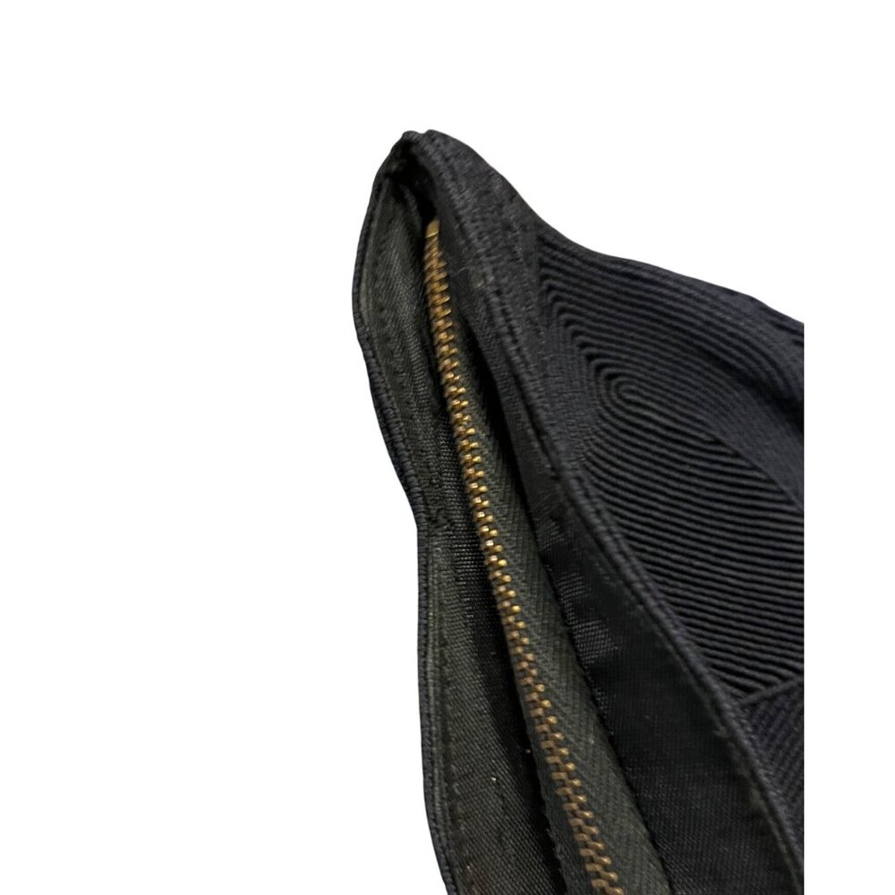 Vintage Cordé Black Corded Purse – Geometric Design – 1940s–1950s – Tiny Clutch - Picture 4 of 8
